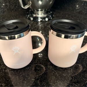 Hydro Flask Blush Mugs with Black Lids